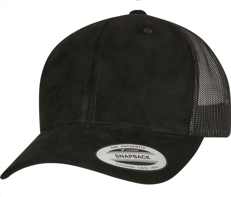 SUEDE LEATHER TRUCKER CAP