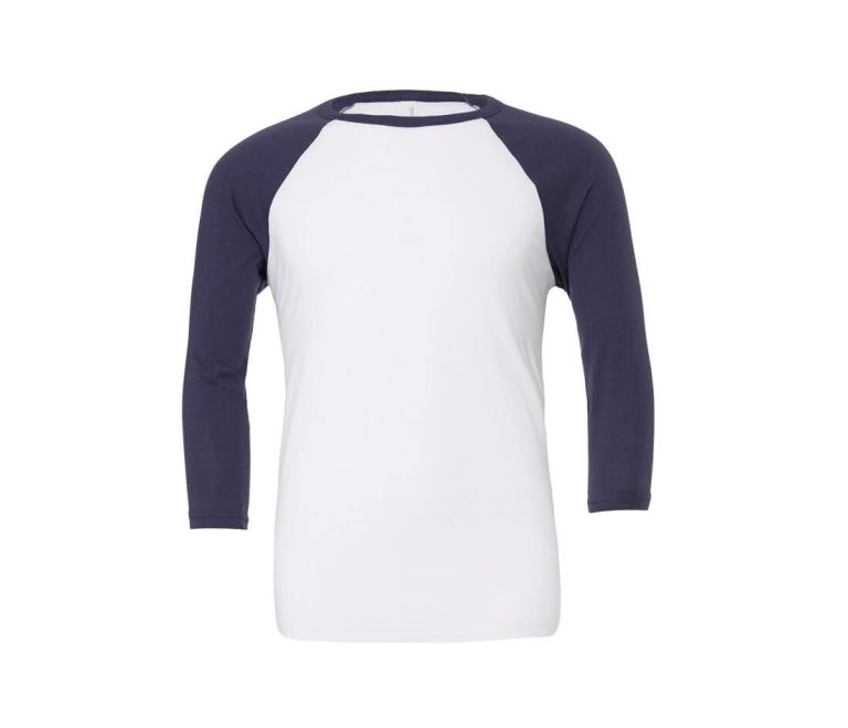 UNISEX 3/4 SLEEVE BASEBALL TEE