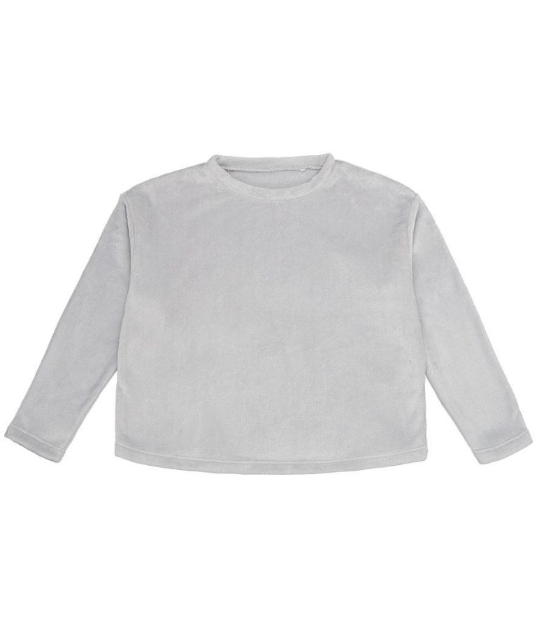 Ladies Plush Fleece Crew Neck Sweatshirt