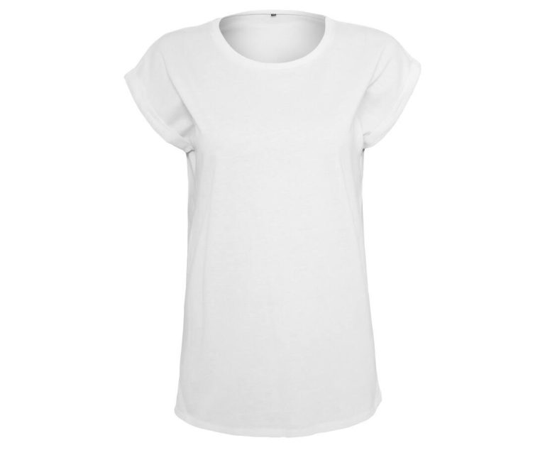LADIES ORGANIC EXTENDED SHOULDER TEE