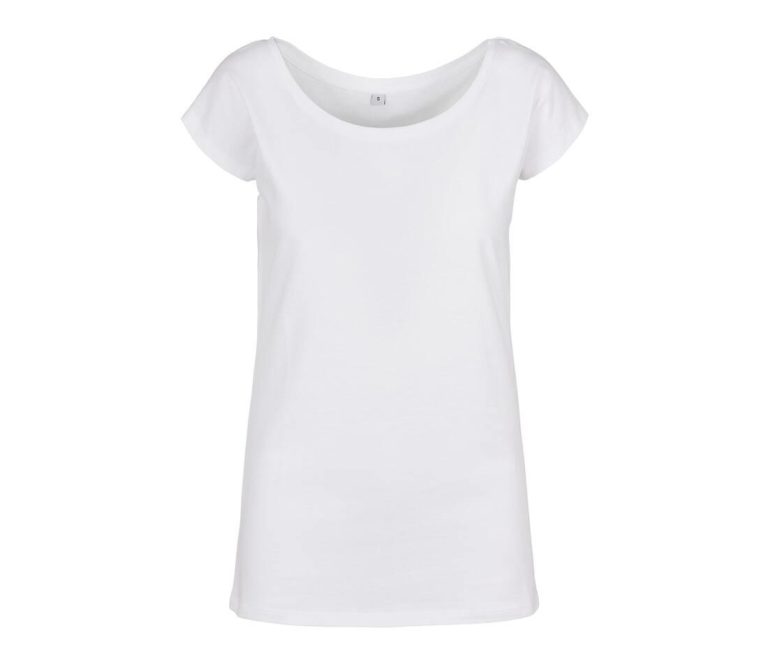 LADIES WIDE NECK TEE