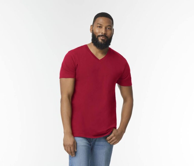SOFTSTYLE&reg; ADULT V-NECK T-SHIRT