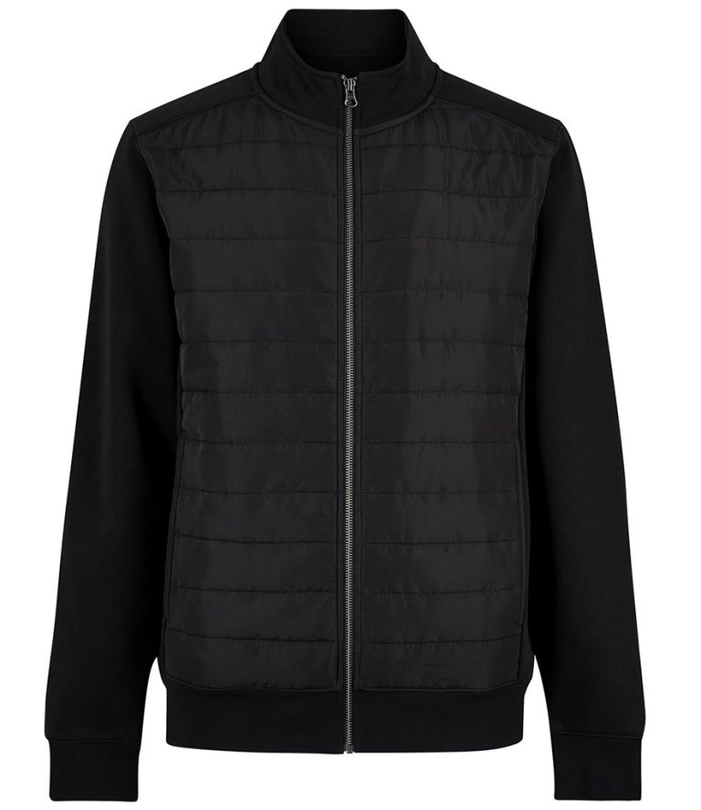 Regular Fit Quilted Full Zip Sweat Jacket