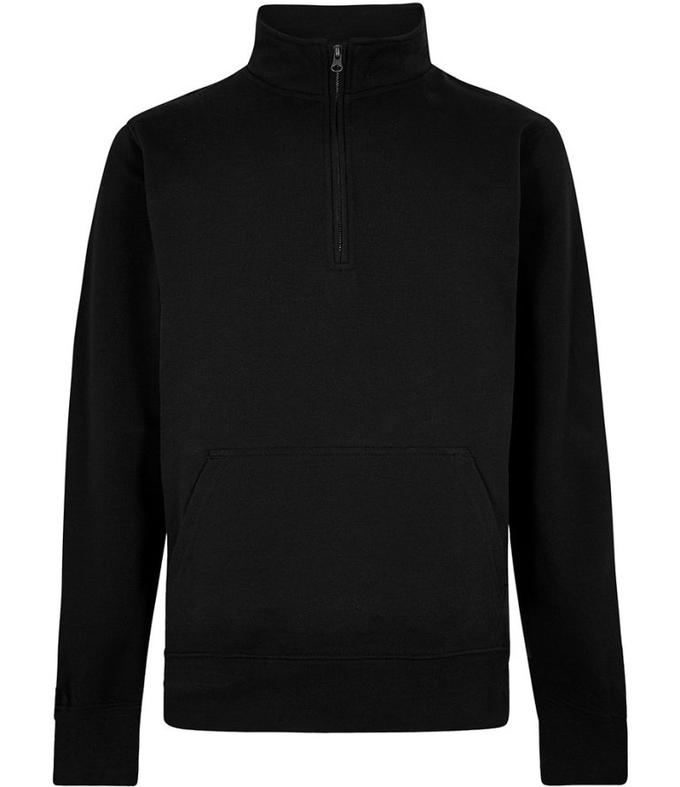 Regular Fit 1/4 Zip Piqu&eacute; Sweatshirt