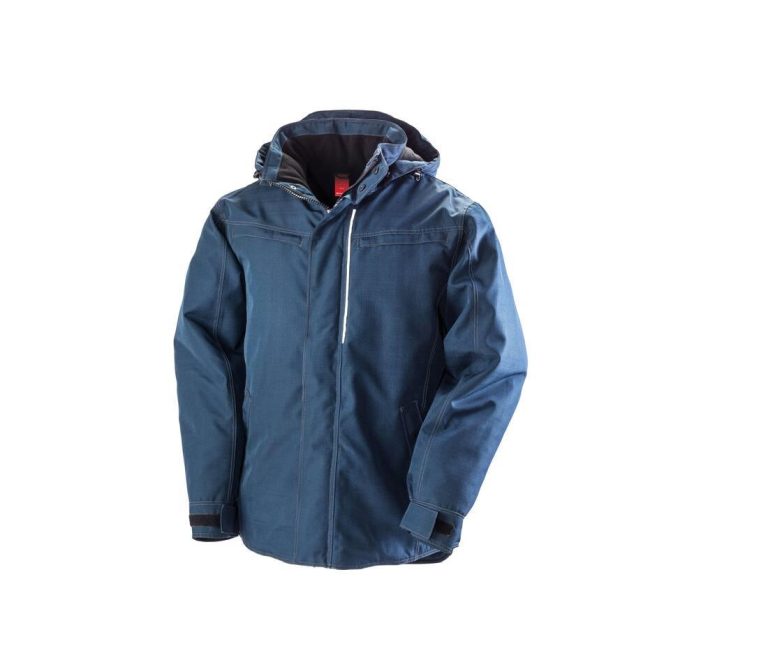 DENIM TEXTURE RUGGED JACKET
