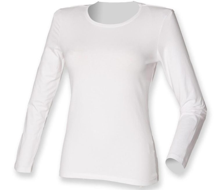 LADIES FEEL GOOD LONG SLEEVED STRETCH T