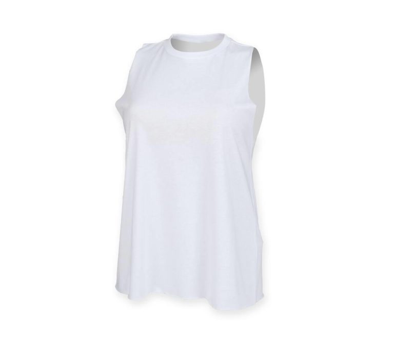 WOMEN&rsquo;S HIGH NECK SLASH ARMHOLE VEST