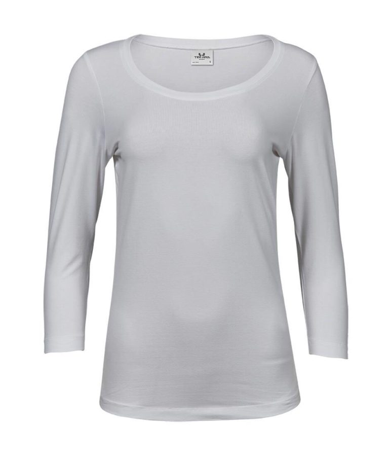 WOMENS STRETCH 3/4 SLEEVE TEE